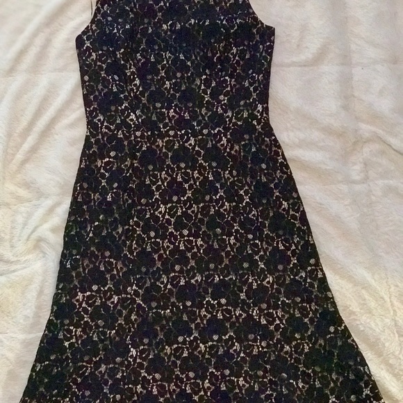 WHBM black and cream fit and flare dress - Picture 3 of 6